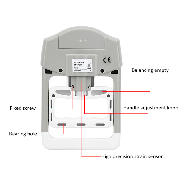 Elektrisk styrkegrebsdynamometer Student Constitution Healthy Measurement Tester Udstyr