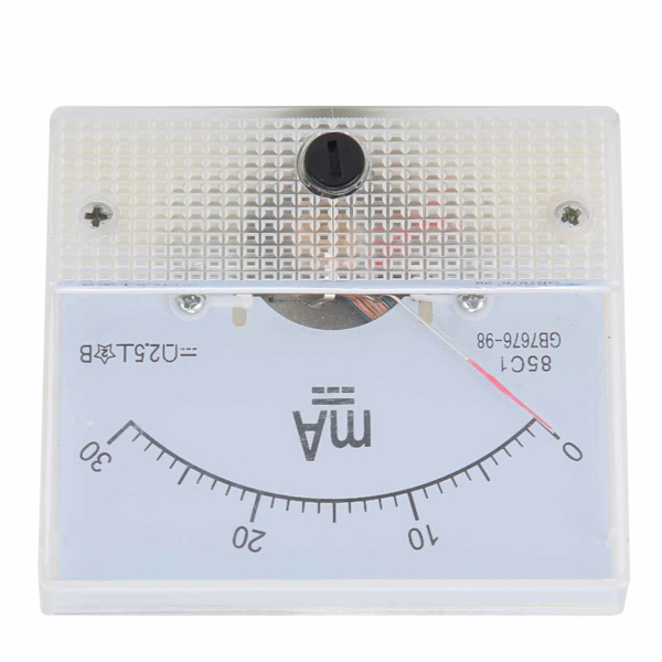 85C1 DC 0-30MA Pointer DC Amperemeter Hoved Ampere Meter Strømmålingsinstrument