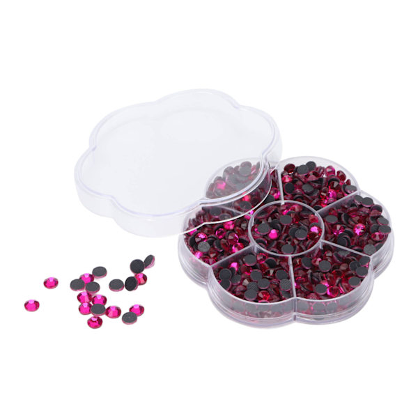 1000 st Rhinestones Glas DIY Dekorativa Nagelkonst Tillbehör för Kläder Skor JM201 Rosa