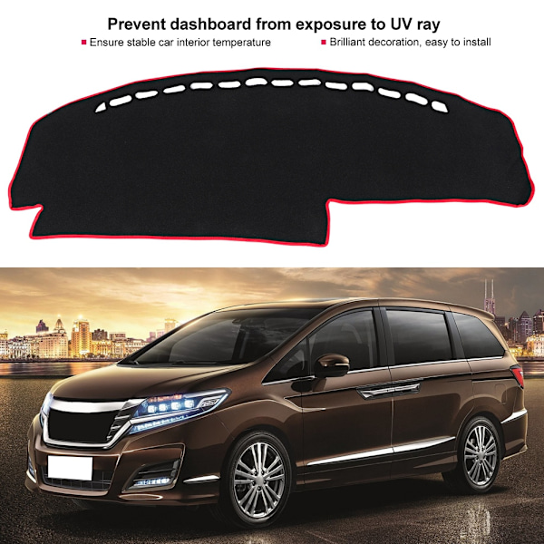 Honda Elysion 2016 -auton kojelaudan suojapeite, valoa heijastamaton matto, valoa estävä alusta