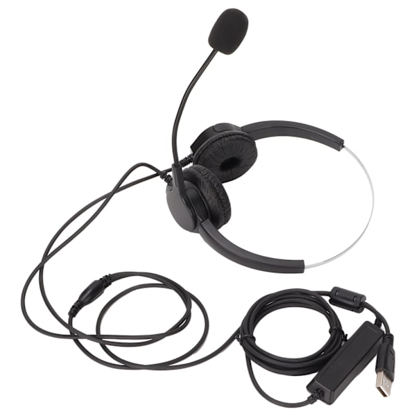USB-kuulokemikrofoni, melunvaimennus, langallinen, asiakaspalvelukeskus, yrityskuulokkeet, mikrofonilla, äänenvoimakkuuden säätö, PC-kannettavaan