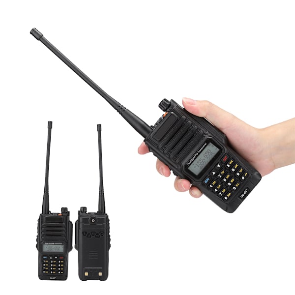 För Baofeng UV-XR PLUS 128 kanaler IP57 vattentät walkie talkie + handmikrofon 100-240VAU-kontakt