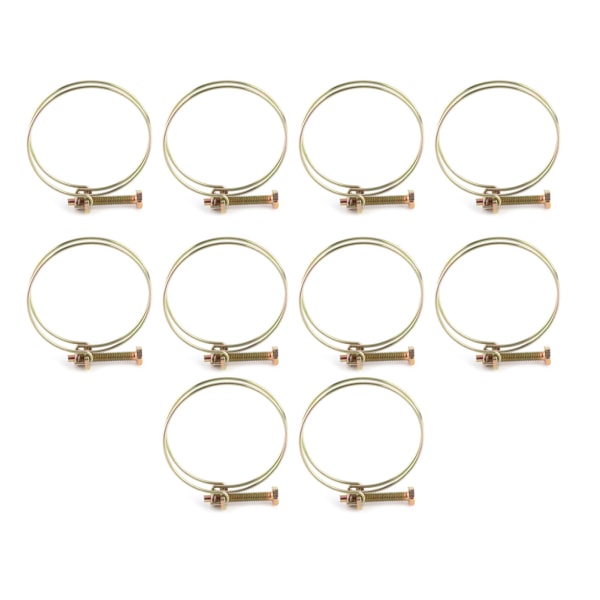 Dubbeltråds Vattenslang Maskklämma Rörclips Båge VVS (52mm-57mm)