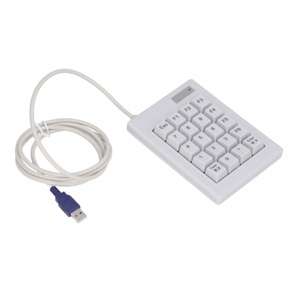 20 taster numerisk tastatur DC 5V lineær handlingsbryter USB-kablet mekanisk numerisk numerisk numerisk numerisk tastatur med antiskli matte for bærbare stasjonære PC-er
