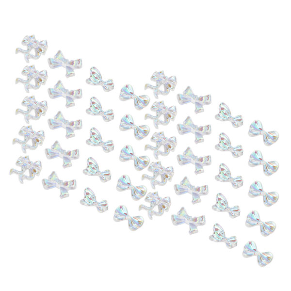 3D Resin Nail Charms DIY Søde Bowknot Former Faux Rhinestones Charms Smykker Tilbehør Crafting