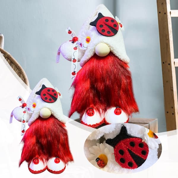 Jul Tomte Staty Tomte Figurin Bordsdekoration Jul Heminredning Högtidsdekorationer