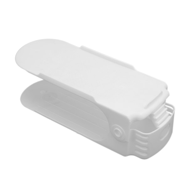 Shoe Slots Space Saver Organizer Double Layer Shoe Sandaler Förvaring Shoe Stacker HolderWhite