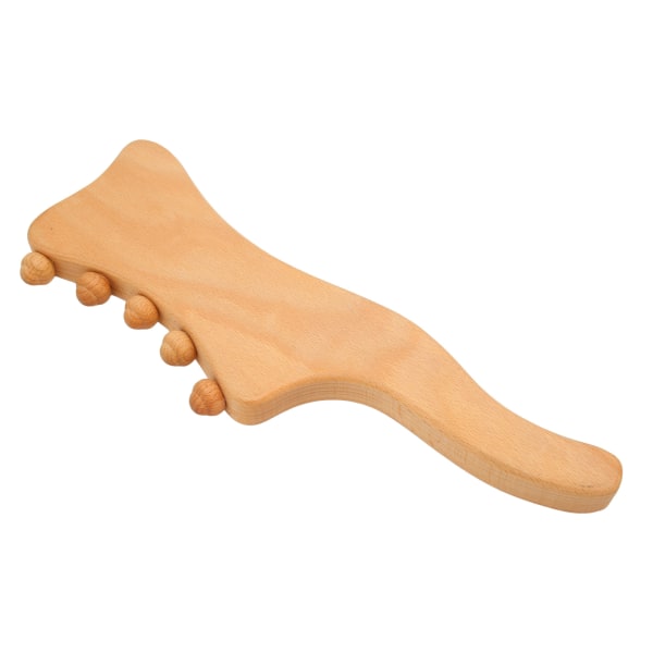 Wood Gua Sha Tool 3 Slots Imitasjonsfinger Fremme blodsirkulasjonen Lindre tretthet Gua Sha Massasjeverktøy for rygg nakke