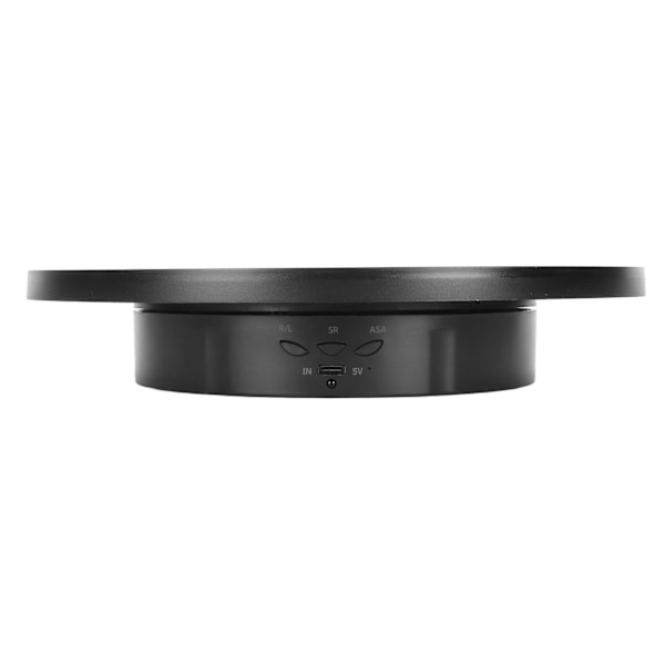 Roterende displaystativ 2 i 1 Automatisk 360 graders elektrisk dreieskive med fjernkontroll for fotografering Produkt Smykker Svart