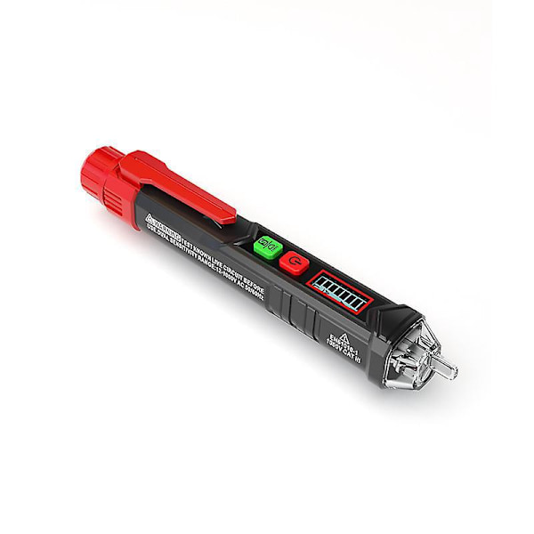 Beröringsfri spänningsdetektor, Justerbar känslighet/LCD-display/LED-ficklampa/Dubbelt område