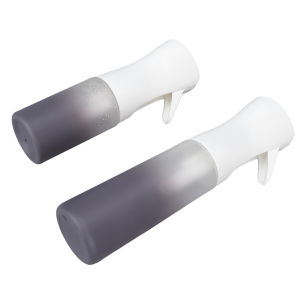2-pack tom sprayflaska fin dimma påfyllningsbara spraybehållare för hårväxt 300ml 200ml gradientgrå