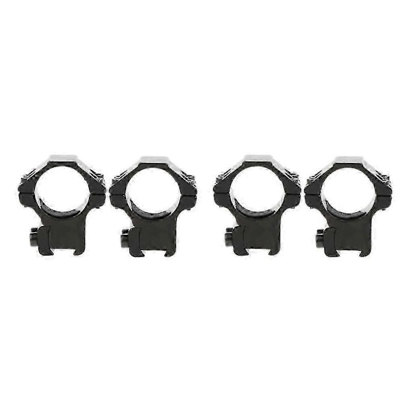 1/2 25,4 mm 1 Ringe Passer 11 mm Til Svalehaleriffel Lommelygte Lav Profil 2 STK