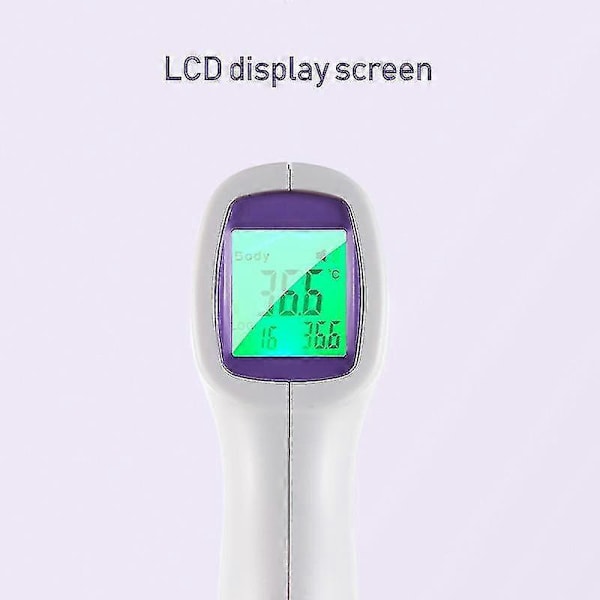 Infraröd Panntermometer för Vuxna med Febervarning, Beröringsfri Panna med Minnesfunktion, LCD-Display, Infraröd Termometer Baby Vuxen