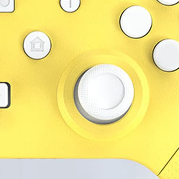 Bluetooth Gamepad NFC Somatosensorisk Dobbel Motor Vibrasjon Trådløs Spillkontroller med 3D Joystick for Switch Sitron Gul