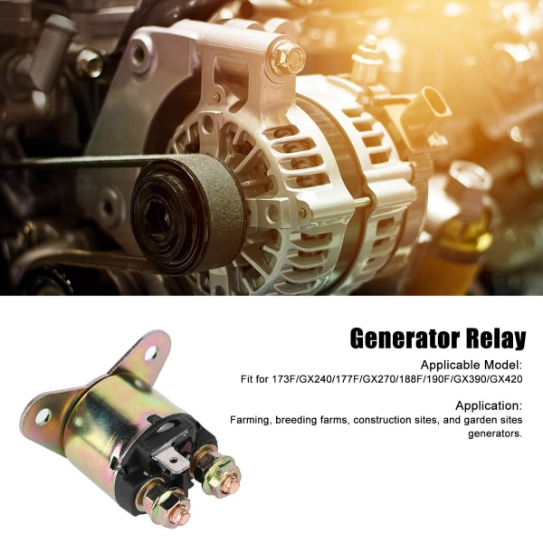 Bensinmotorgeneratorreléutskifting for 173F/GX240/177F/GX270/188F/190F/GX390/GX420