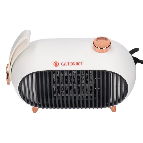 Small Space Heater 900W PTC Keramisk Hurtigoppvarming 3 Nivåjustering Mute Overopphetingsbeskyttelse Bordvarmer Hvit 110‑220V EU-plugg