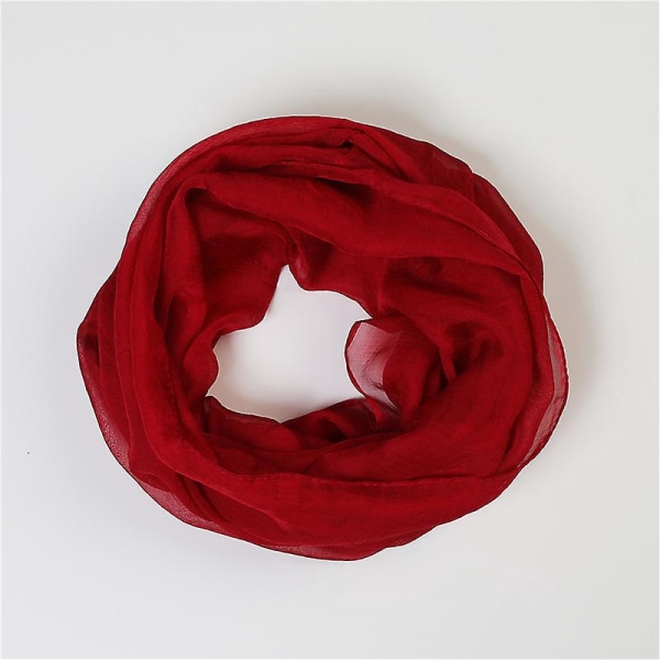 Vacker Gradient Paljetthalsduk för kvinnor - Orange Powder Shiny Scarf