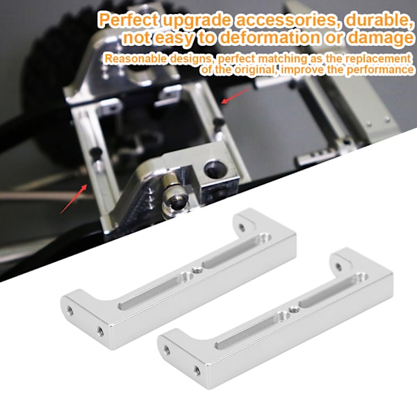 RC batteriplateholder Utskifting av tilbehør Passer til RGT Crawler EX86100 1/10 CarSilver
