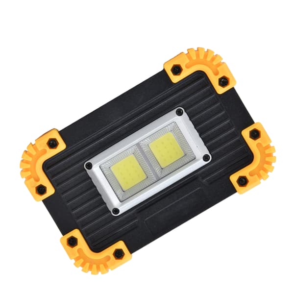 Mini LED Flomlys COB Nødlys USB-lading Dobbel Firkantet Campinglys Telt Arbeidslys for Utendørs