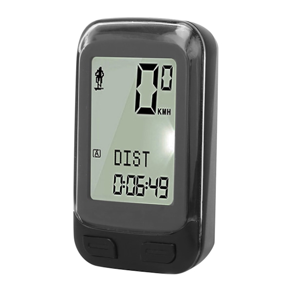 Mountain Road Bike Trådløs Odometer Multifunktionel Interface Stor Skærm Vandtæt Velometer Support Fem Sprog