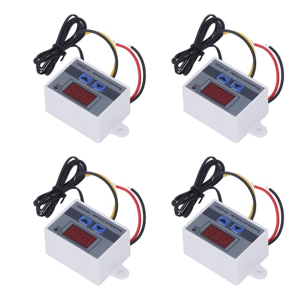 4 stk. Temperaturregulator Digital Display Temp Regulator ‑50℃ til 110℃ 110‑220V 1500W