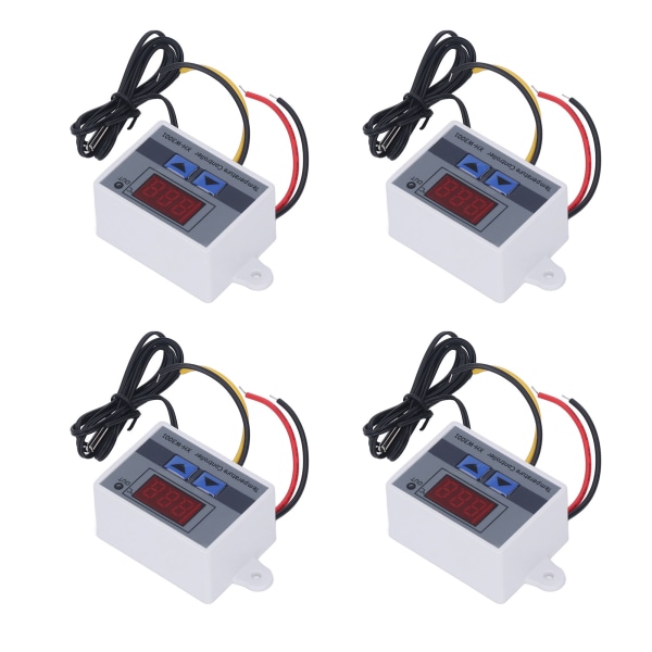 4 stk temperaturregulator digital display temperaturregulator ‑50℃ til 110℃ 110‑220V 1500W