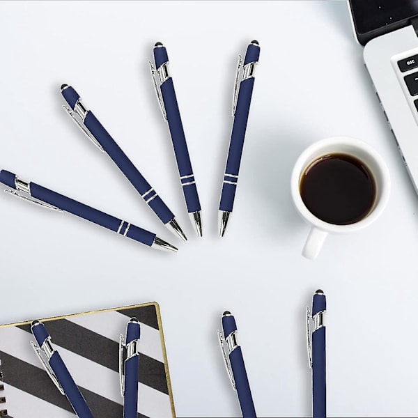 Kapacitiv Touchscreen-stylus kuglepen sæt - 12 pak