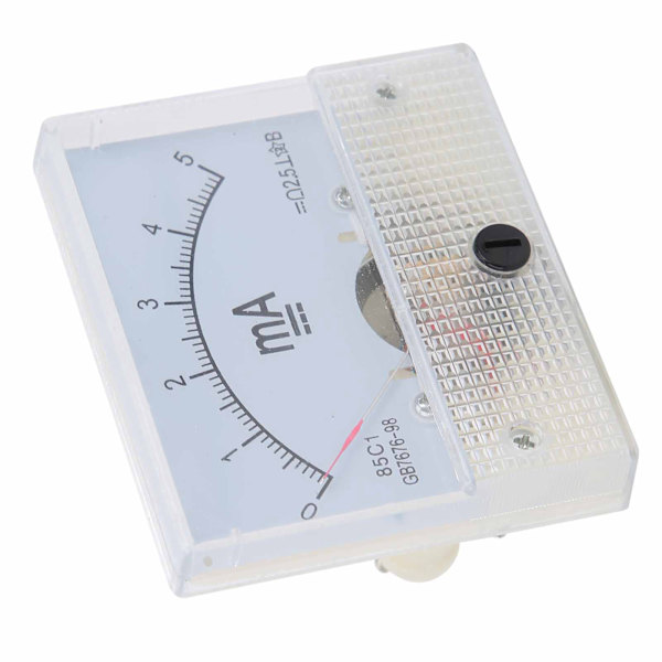 DC 0-5MA Pekarström Panelmätare Mätinstrument Amperemeter Testare Mätare