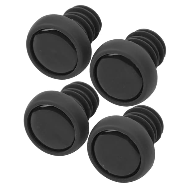 ZTTO Cykelstyrgreb Bar Ends Skruepropper Polyester Gummi Cykel Cykeltilbehør Sort