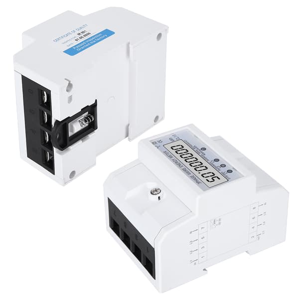 Energimätare 3-fas 4-tråds LCD Digital Display DTS1891 Smart Hem Elektrisk Mätenhet