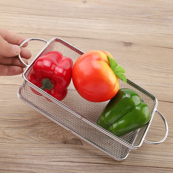 Flerbruks frityrkurv i rustfritt stål (27*12*6cm)