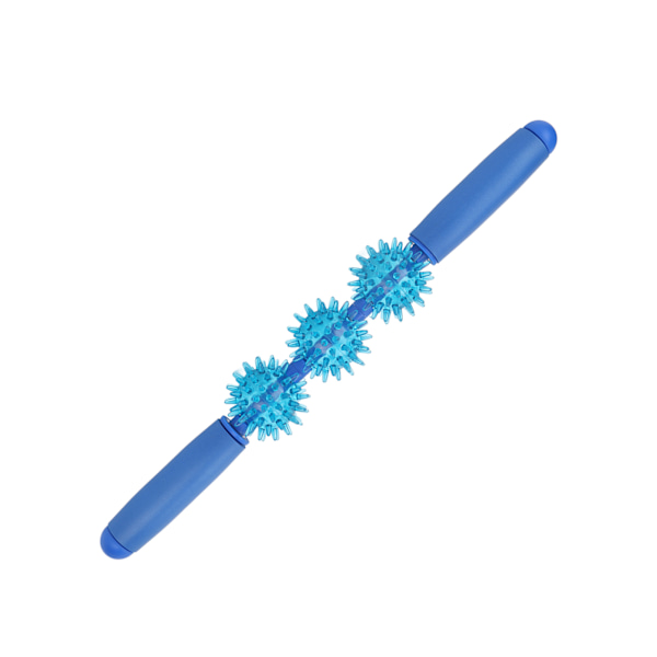 Massage Roller Stick med 3 massagebollar 360 graders massage Fascia Muscle Roller Massagerulle för stretching av muskler