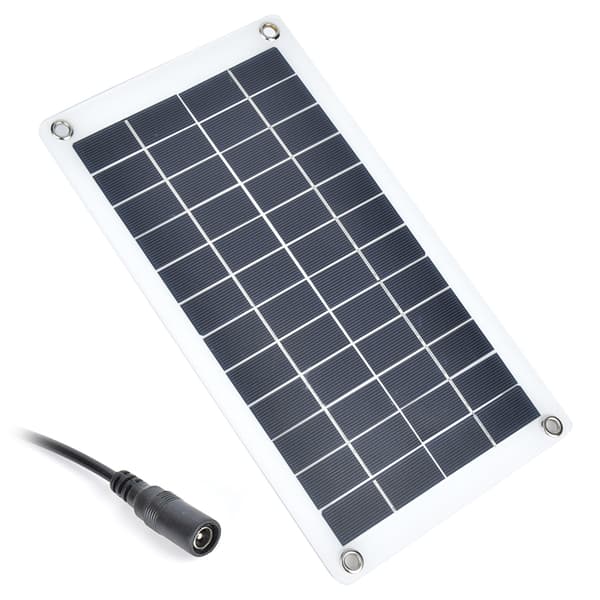 7.5W 12V Solpanel Laddare Monokristallint Kisel Utomhus Bärbar Strömförsörjning