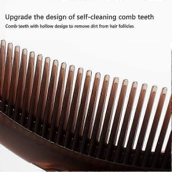 2025 Dandruff Relief Comb Ihålig tandhårborste Skalpmassage Minska klåda 3pcs
