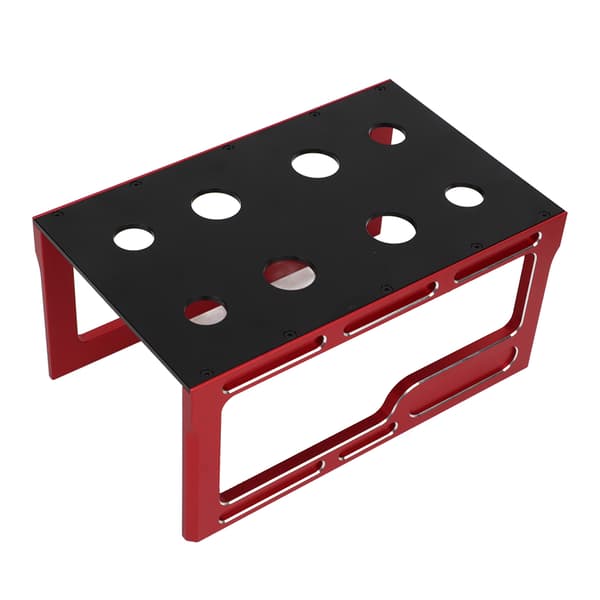 RC Bil Reparationsstation Display Samleplatform RC Bil Arbejdsstander til 1/10 1/8 Modelbil Rød
