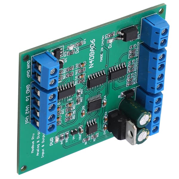 Analog-til-digital-modul RS485 8-kanals ADC DAC-omformer N4DBA06 IO-kort DC 12V