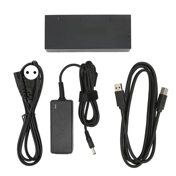 Sensor strømforsyning sikker stabil USB spillkonsoll strømadapter for Xbox One S for Windows 8 8.1 10 100‑240VEU Plug