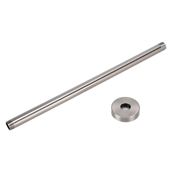 NPT 20mm Dusjhode Forlengelsesarmar Takmontert SUS304 Rustfritt Stål Baderom Dusj Tilbehør 40,6cm / 16in Børstet