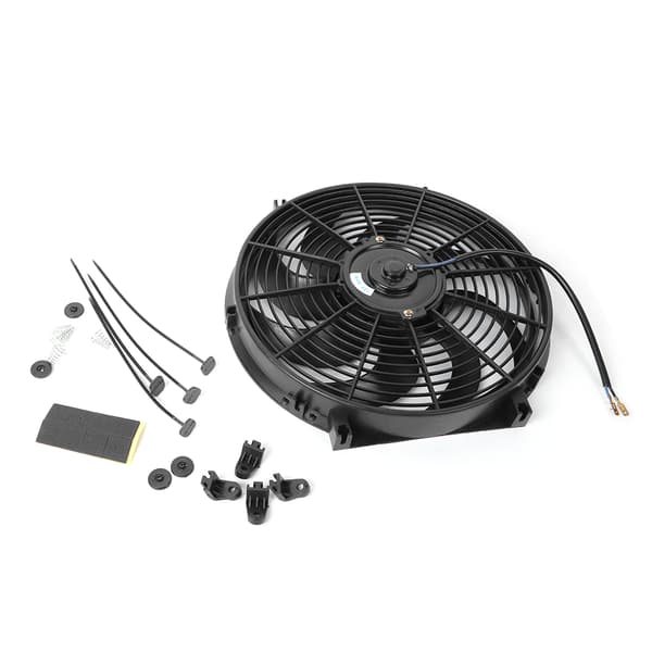 14in Elektrisk Slim Radiator Køleventilator Samling 12V Universal Dele med Monteringssæt