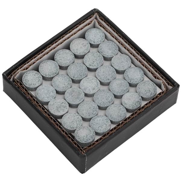 50 st biljardpool cue-spetsar cue pool stick ersättningsspetsar med förvaringslåda biljardtillbehör 9,5 mm