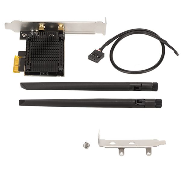 WiFi 6-kort 5400 Mbps 2,4G 5G 6G MU MIMO-teknik Stabil överföring PCIe WiFi-kort med 2 8dBi-antenn för stationär dator