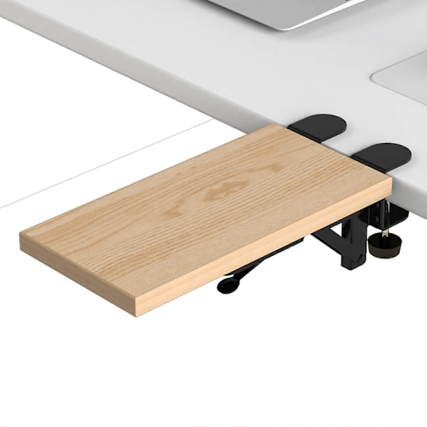 Ergonomisk Skrivebordsforlenger, 30x15 cm, Punch-Free (Lønn)