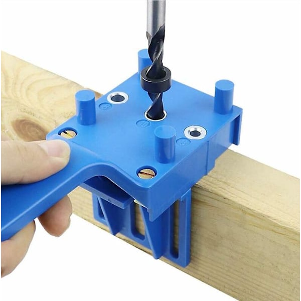 1 st Dowel borrningsjigg, Träplugg borrguide med parallellstopp,