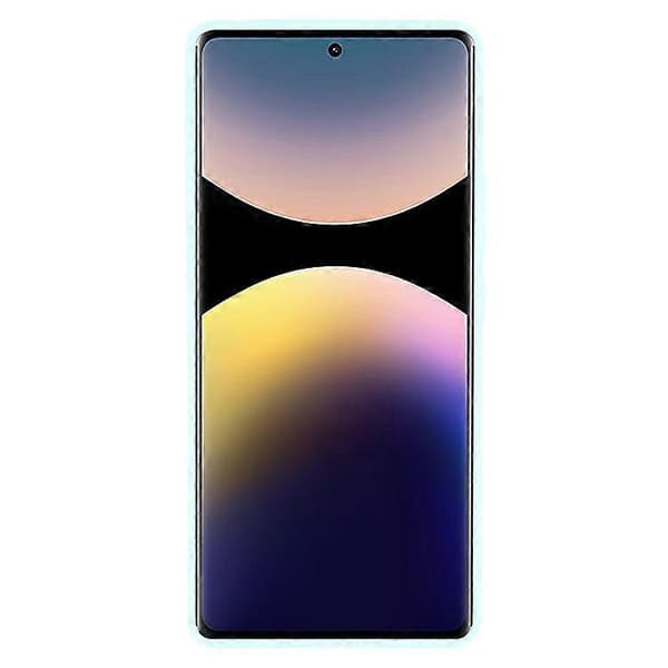 Bulk Køb Kompatibel med Xiaomi Redmi Note 14 Pro 5G Etui Lige Kanter Blød TPU Mat Telefonbagside LightBlue
