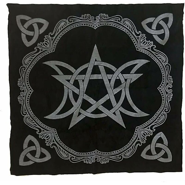 Tarot duk, 49cm x 49cm, Tarot matte, fløyelsstoff, Wicca duk, bordduk, serviett for å spille Naipes astrologi, brikke, verktøy, a