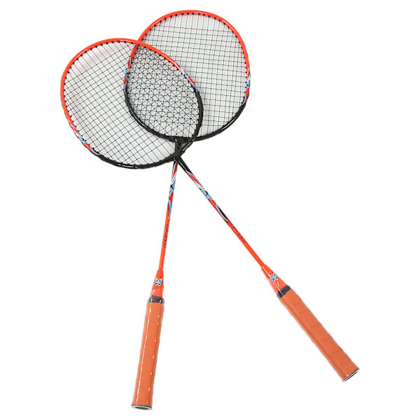 2-spelar badmintonracketset i ferroalloy integrerad för nybörjare amatör primär träning
