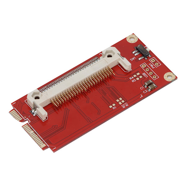 Adapterkort Bærbar Rød Plade CF-kort til PCI-E Konverter til Windows3.1/ Win7/Win8/ Vista/ NT4 / 98SE/Linux