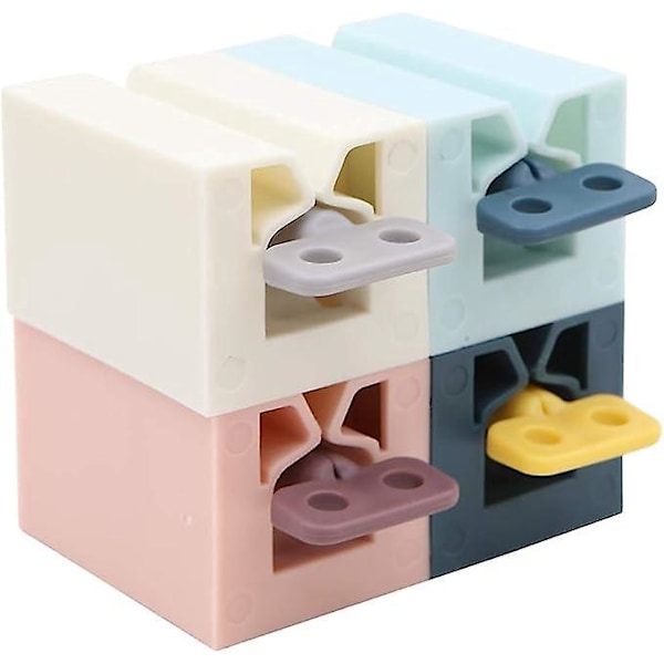 4 Tandpasta Pressere, Tandpasta Dispenser, Tandpasta Holder, Til Tandpasta, Sennep, Ketchup, Creme