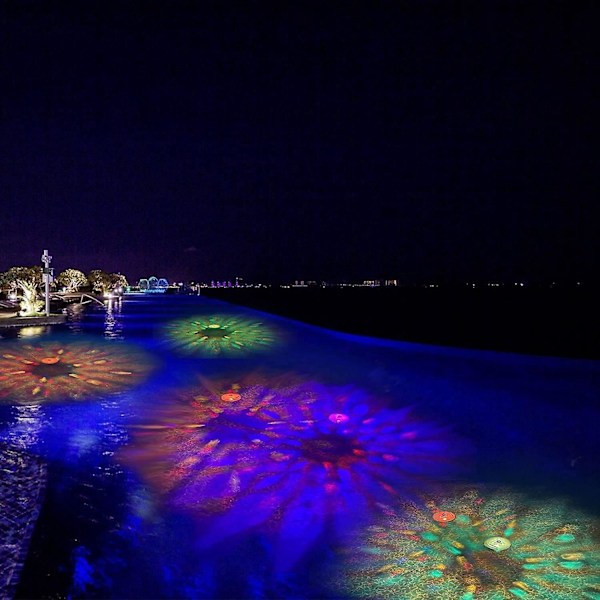 LED Pool Lampa, Flytande LED-lampa, LED Undervattenslampa för Badrum, Dränkbara Lampor, för Pool och Spa