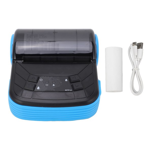 Thermal Printer 80mm Bluetooth Wireless Printing Wide Compatibility High Speed Low Noise Portable Receipt Printer